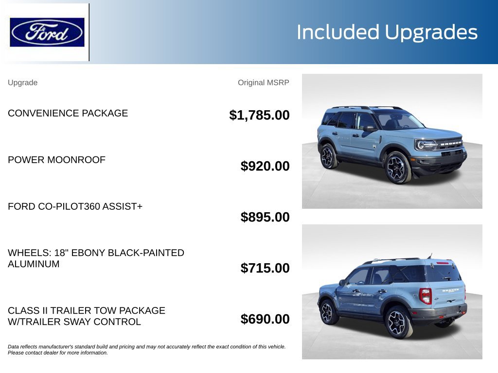 Certified 2023 Ford Bronco Sport Big Bend w/ Convenience Package AWD/4WD image 11