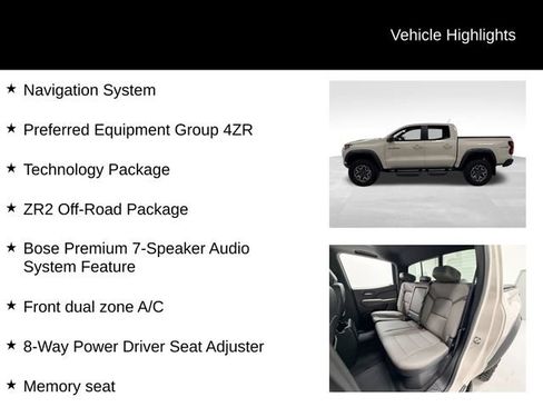 Certified 2026 Chevrolet Colorado ZR2 w/ Technology Package AWD/4WD image 27