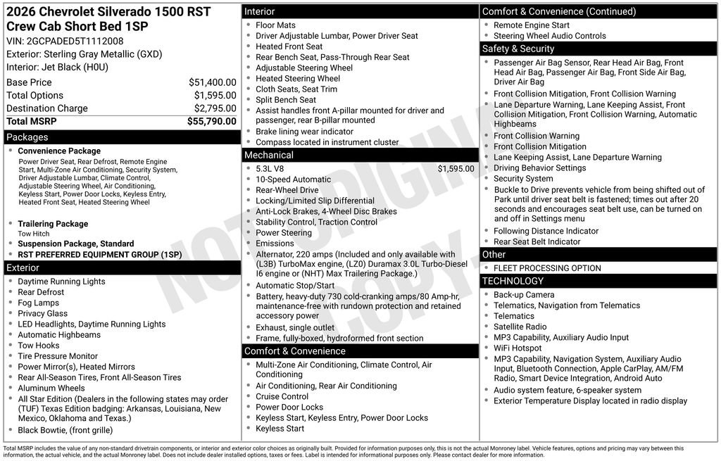 Used 2026 Chevrolet Silverado 1500 RST RWD image 24