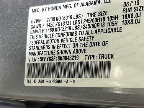 Used 2019 Honda Ridgeline Sport image 29