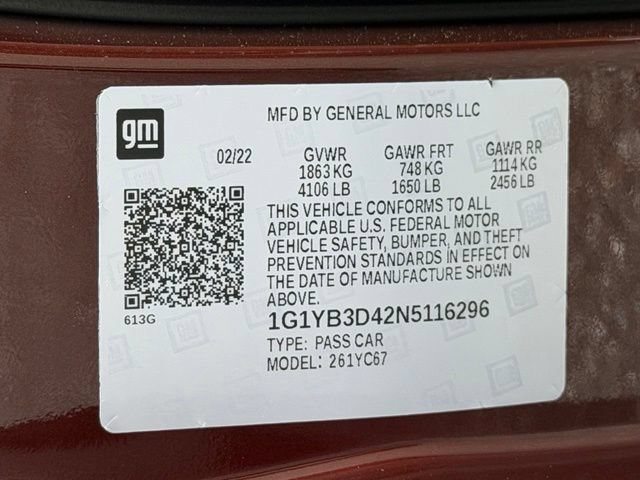 Used 2022 Chevrolet Corvette Stingray Preferred Conv w/ Battery Protection Package RWD image 28