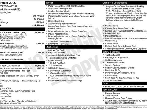 Used 2015 Chrysler 200 C w/ Navigation & Sound Group I image 5