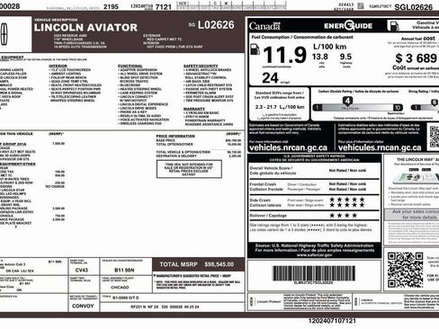 Used 2025 Lincoln Aviator Reserve w/ Equipment Group 201A image 2