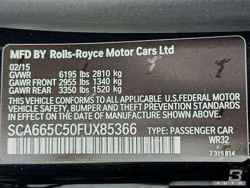 Used 2015 Rolls-Royce Wraith RWD image 18