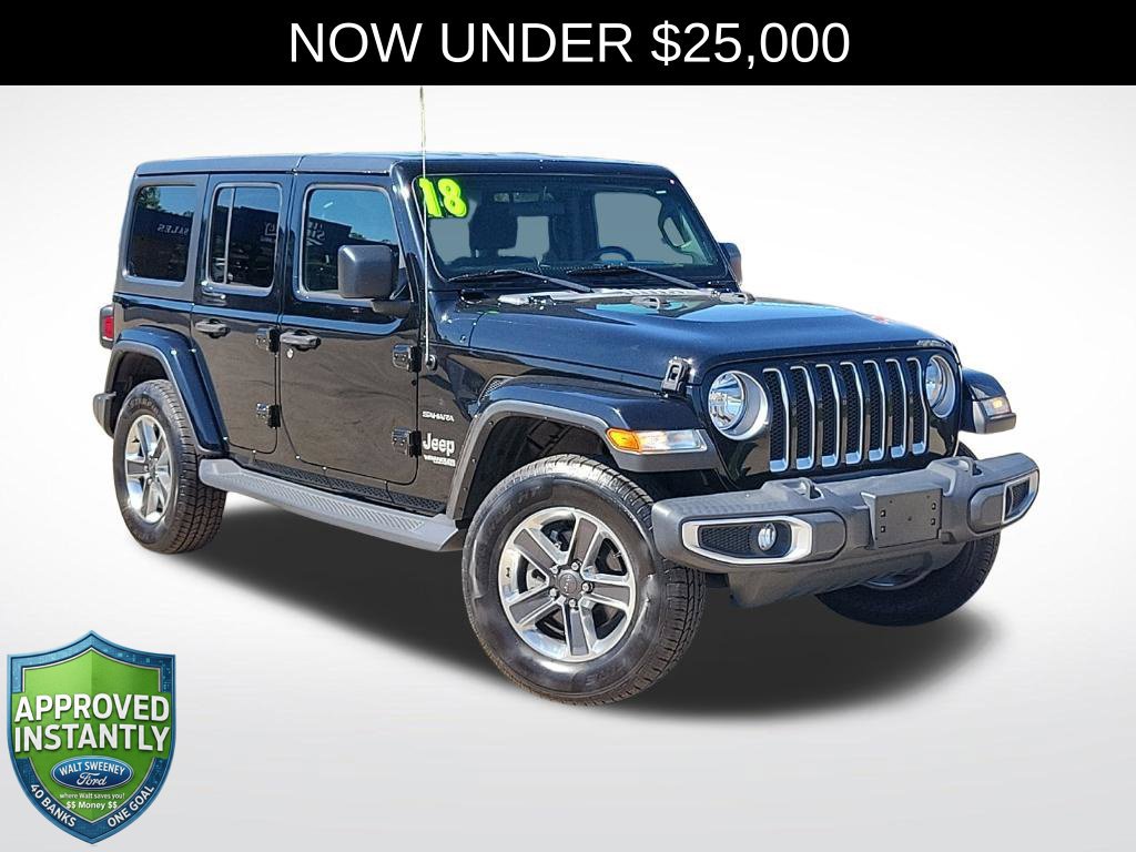 Used 2018 Jeep Wrangler Unlimited Sahara w/ Cold Weather Group AWD/4WD image 1