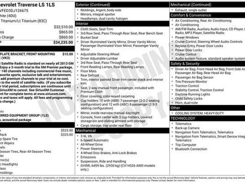 Used 2013 Chevrolet Traverse LS image 4