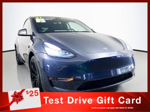 Used 2021 Tesla Model Y Long Range AWD/4WD image 1