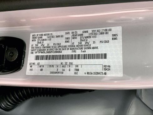 New 2025 Ford F150 Lariat w/ Equipment Group 501A Mid image 21