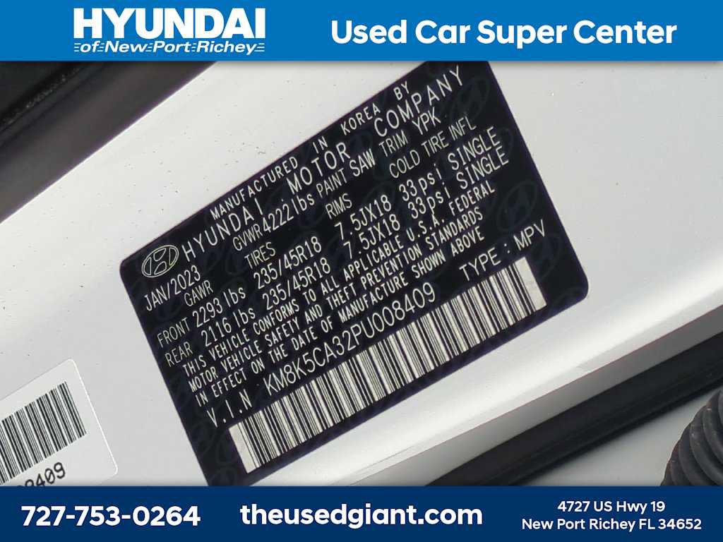 Certified 2023 Hyundai Kona Limited AWD/4WD image 34