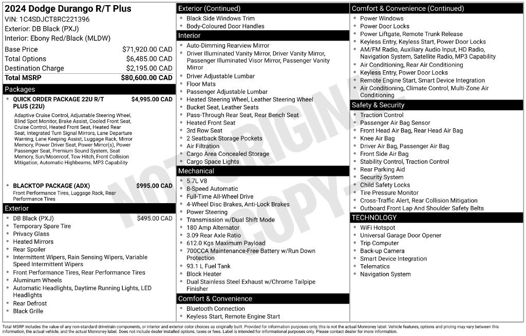 Used 2024 Dodge Durango R/T AWD/4WD image 46