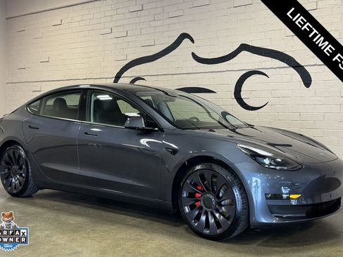 Used 2021 Tesla Model 3 Performance AWD/4WD image 1