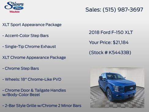 Used 2018 Ford F150 XLT w/ Equipment Group 302A Luxury image 24