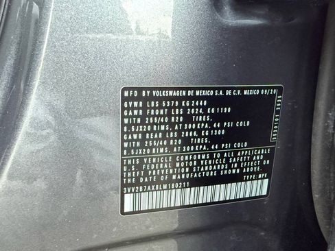 Used 2020 Volkswagen Tiguan SE R-Line w/ 3rd Row Seat Package AWD/4WD image 28