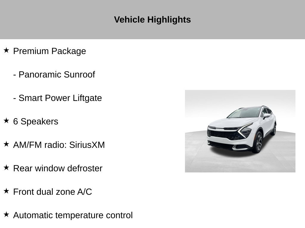 Certified 2025 Kia Sportage EX w/ Premium Package AWD/4WD image 28