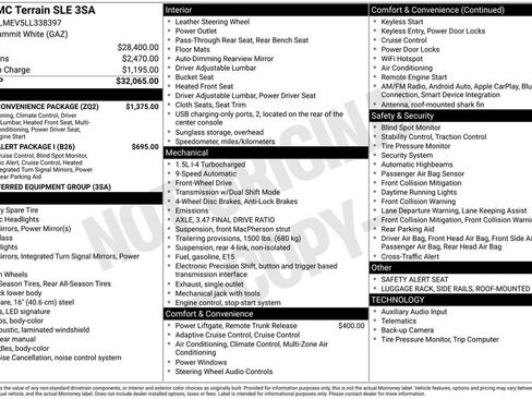 Used 2020 GMC Terrain SLE w/ Driver Convenience Package FWD image 30