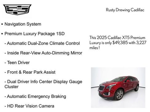 New 2025 Cadillac XT5 Premium Luxury w/ Technology Package image 4
