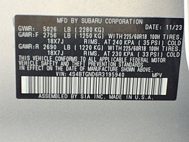 Certified 2024 Subaru Outback Limited XT AWD/4WD image 10