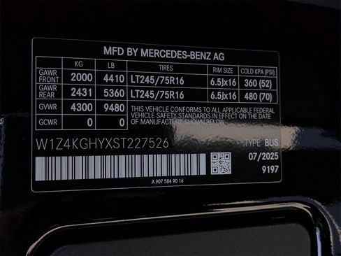 New 2025 Mercedes-Benz Sprinter 2500 image 14