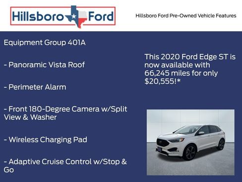 Used 2020 Ford Edge ST w/ Equipment Group 401A image 3