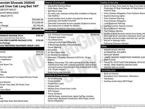 New 2026 Chevrolet Silverado 3500 W/T w/ WT Convenience Package AWD/4WD image 12