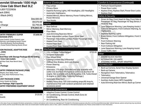 Used 2026 Chevrolet Silverado 1500 High Country AWD/4WD image 57