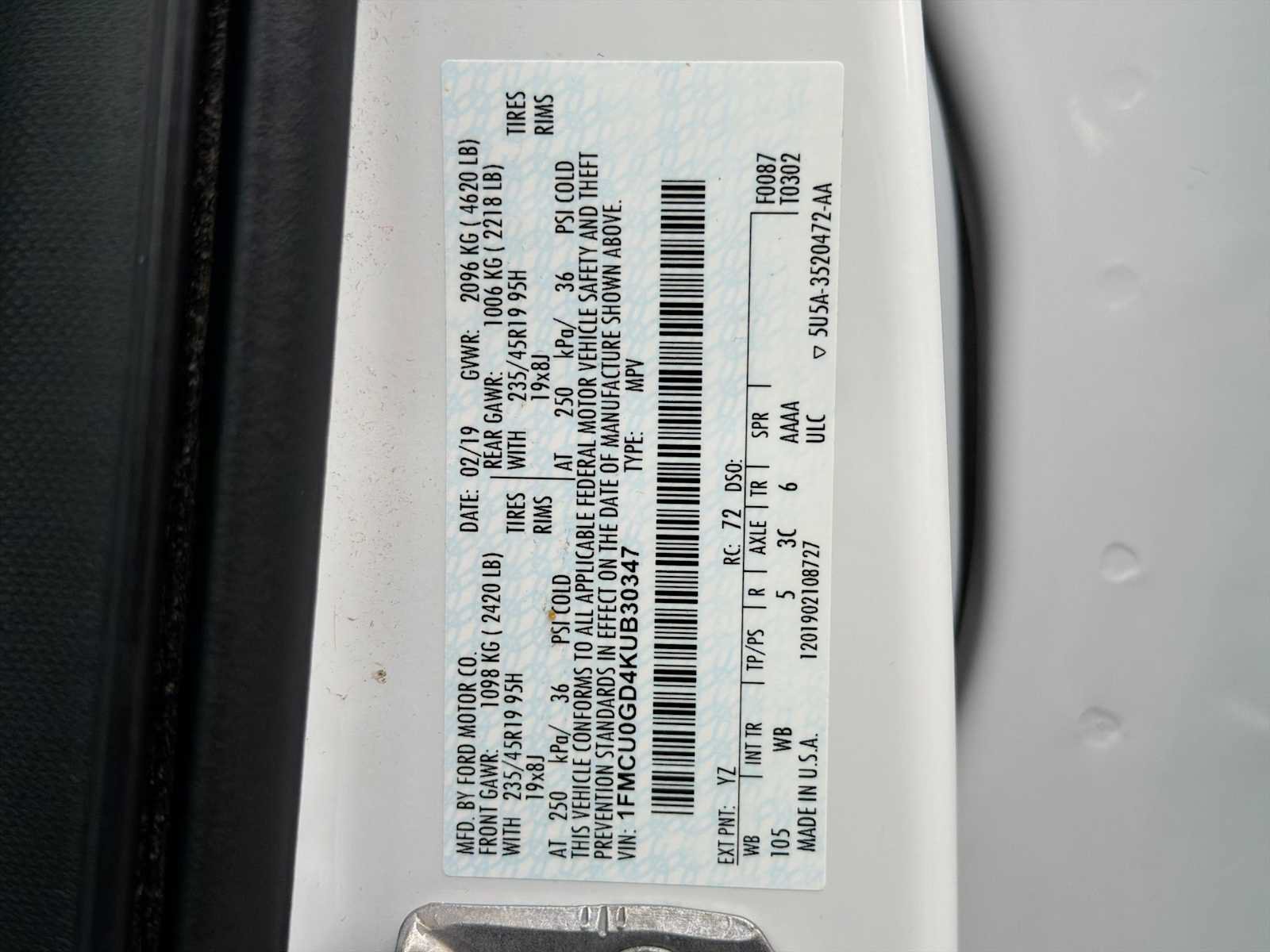 Used 2019 Ford Escape SE FWD image 10