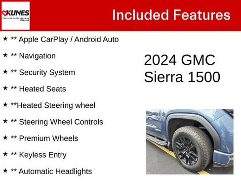 Used 2024 GMC Sierra 1500 Elevation w/ X31 Off-Road Package AWD/4WD image 4