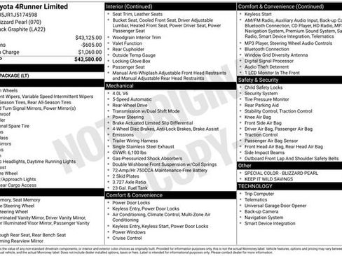 Used 2018 Toyota 4Runner Limited image 7
