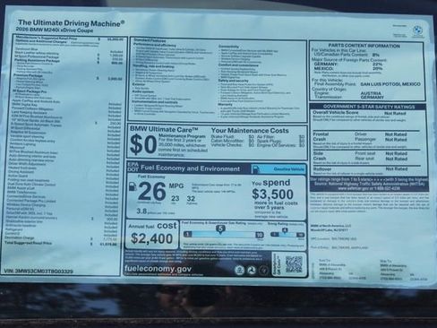 New 2026 BMW M240i xDrive Coupe w/ Premium Package image 2