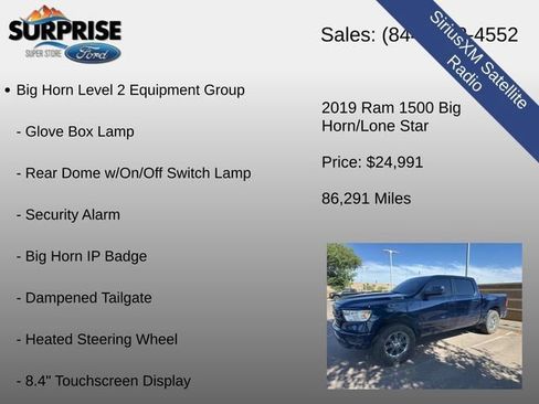 Used 2019 RAM 1500 Big Horn RWD image 16