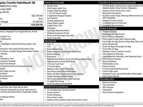 Used 2023 Toyota Corolla SE image 3