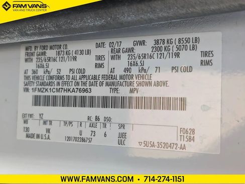 Used 2017 Ford Transit 150 XL RWD image 27
