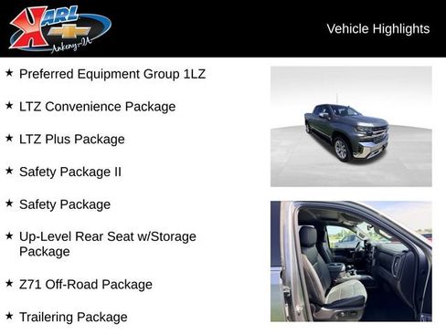 Certified 2021 Chevrolet Silverado 1500 LTZ w/ Safety Package II AWD/4WD image 2