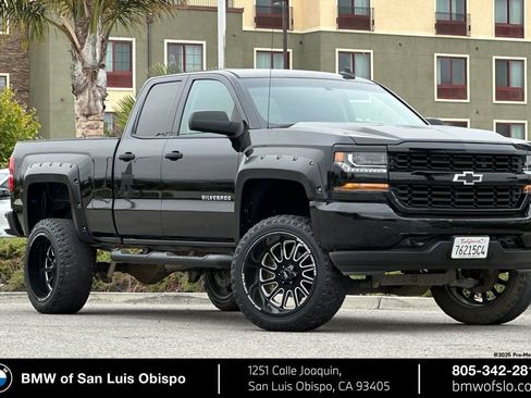 Used 2018 Chevrolet Silverado 1500 Custom w/ LPO, Black Pack RWD image 1