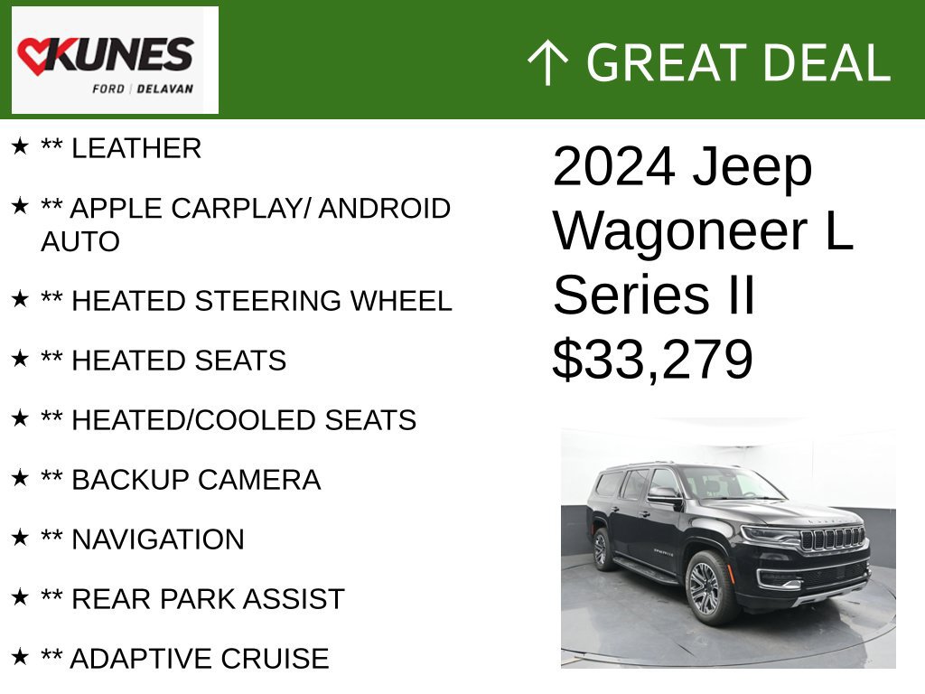 Used 2024 Jeep Wagoneer L Series II w/ Flexible Seating Group AWD/4WD image 2