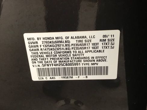 Used 2012 Honda Pilot LX image 47