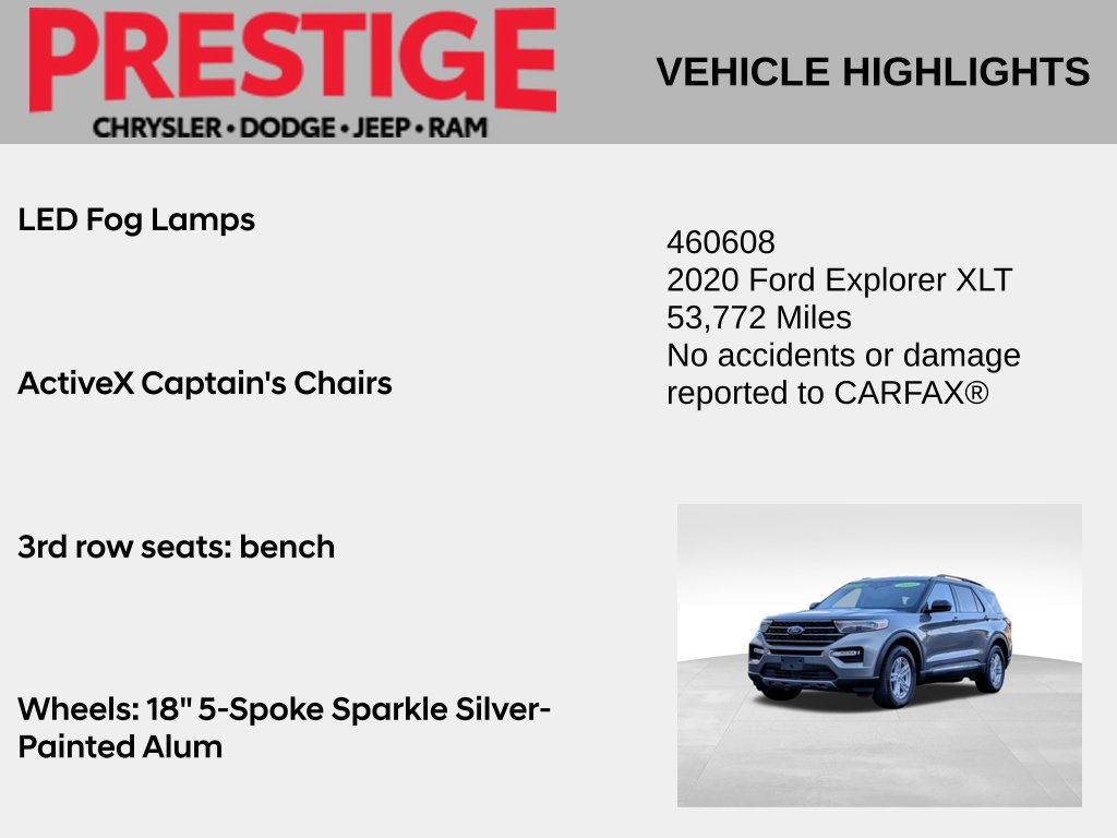 Used 2020 Ford Explorer XLT w/ Equipment Group 202A AWD/4WD image 4