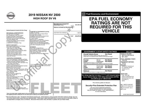 Used 2019 Nissan NV 2500 SV RWD image 2