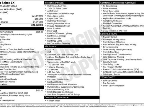 Certified 2025 Kia Seltos LX AWD/4WD image 33