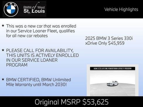 Certified 2025 BMW 330i xDrive Sedan w/ Premium Package image 15