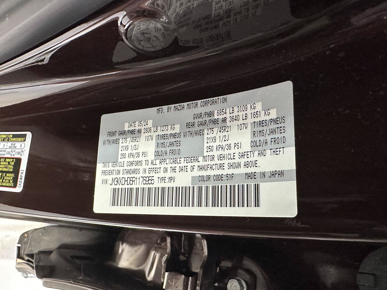 Used 2024 MAZDA CX-90 3.3 Turbo w/ Premium Package AWD/4WD image 12