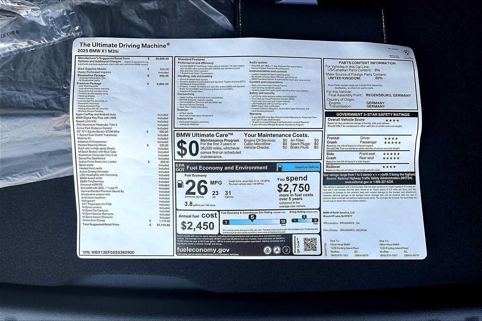 Used 2025 BMW X1 M35i w/ Premium Package AWD/4WD image 18