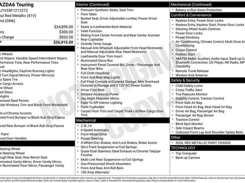 Used 2015 MAZDA MAZDA6 Touring image 26