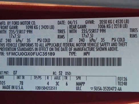 Used 2015 Ford Escape SE image 30