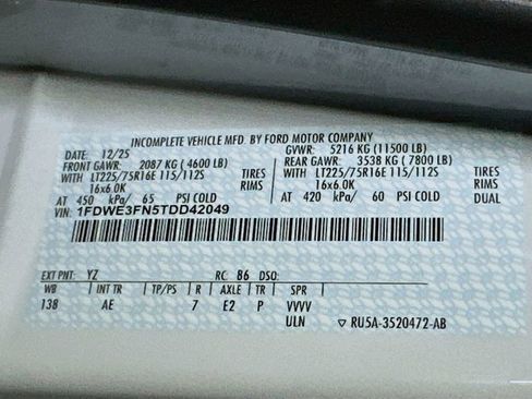 New 2026 Ford E-350 and Econoline 350 Super Duty w/ Power Equipment Group RWD image 18