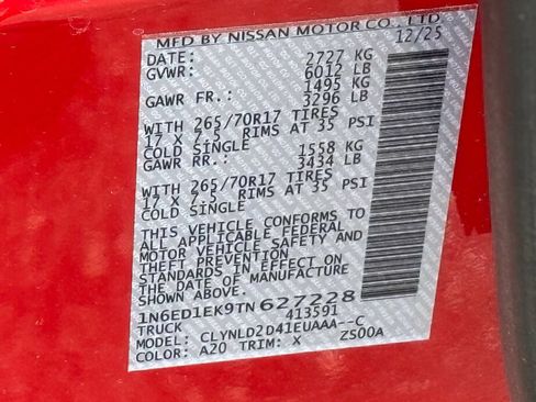 Used 2026 Nissan Frontier PRO-4X AWD/4WD image 21
