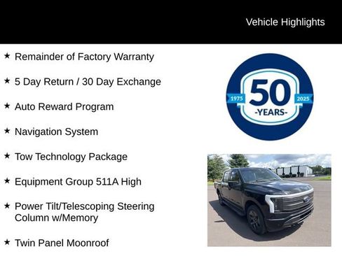 Used 2023 Ford F150 Lightning Lariat w/ Equipment Group 511A High AWD/4WD image 6