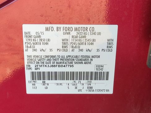 Used 2015 Ford Edge SEL w/ Equipment Group 201A image 33