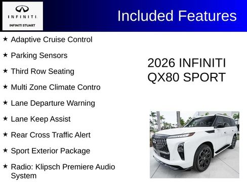 Certified 2026 INFINITI QX80 4WD w/ Sport Exterior Package image 4