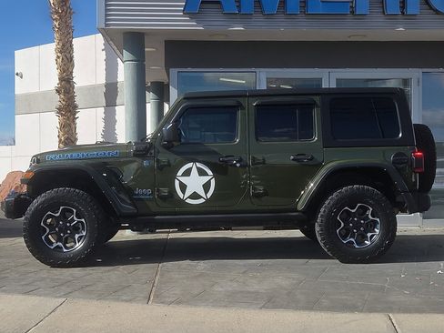 Used 2023 Jeep Wrangler Unlimited Rubicon 4xe w/ Steel Bumper Group image 3